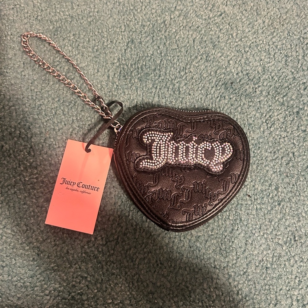 Juicy Couture Black Heart Key Holder